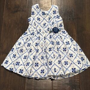 Pippa & Julie Blue Floral Kids Dress